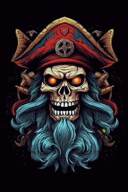 Premium AI Image | Angry Skull Logo