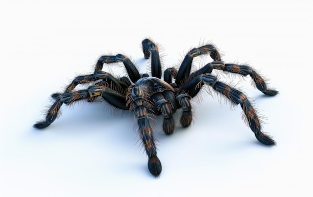 Photo angry tarantula spider