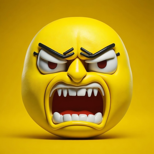 A angry yellow emoji