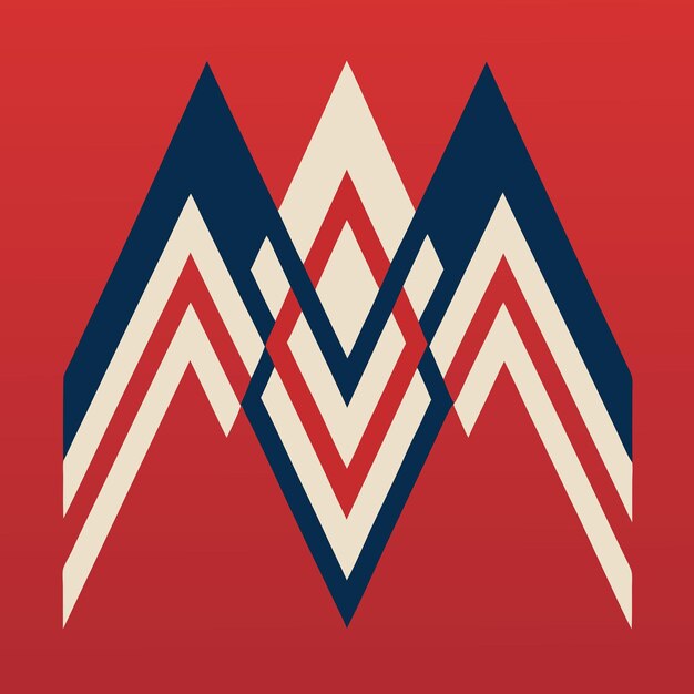 angular waveforms design of a pattern using sharp angular lines that zigzag across the canvas