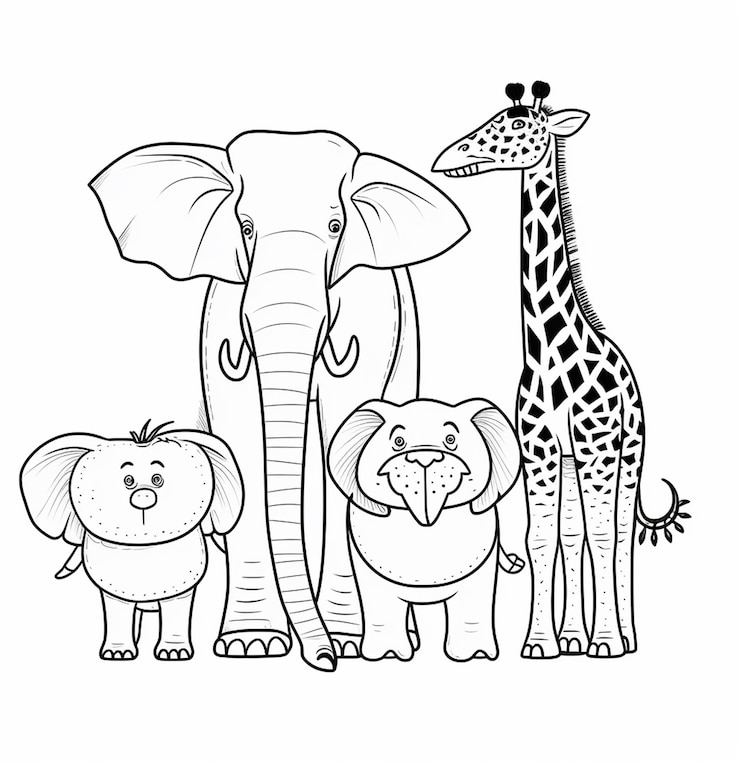 Photo a animal back and white vector