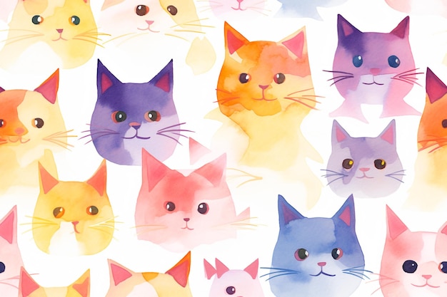 Animal Carousel in Pastel Celebration A Playful Seamless Pattern Featuring Beloved Pet