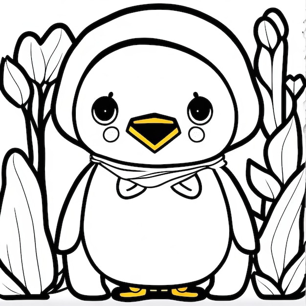 Photo animal and character coloring page