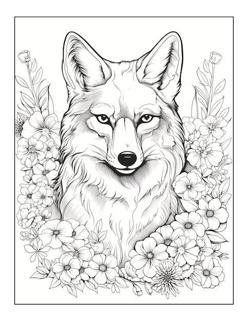 Photo animal coloring pages