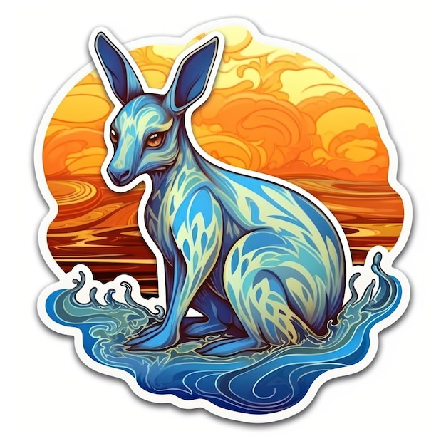 Animal Diecut sticker vinyl sticker