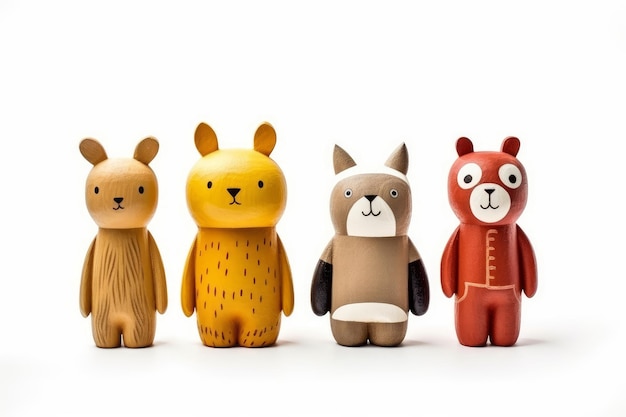 Animal doll family for play and learning