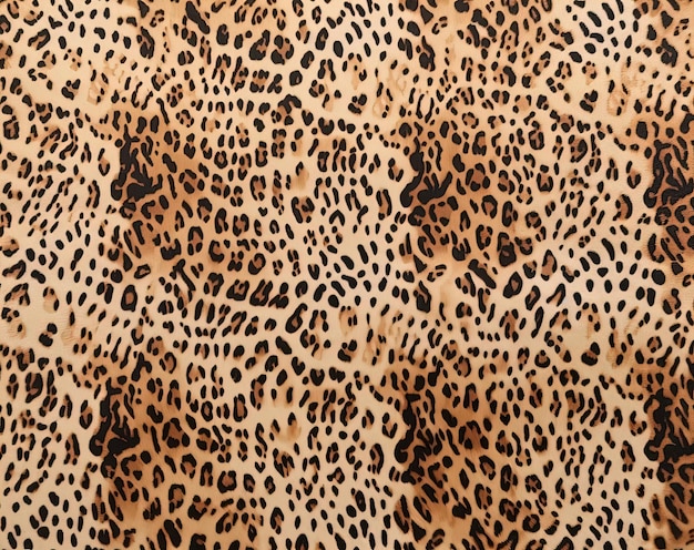 Photo animal fabric brown beige leopard