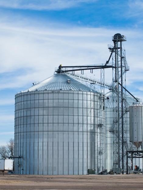 Animal feed storage in Colorado.