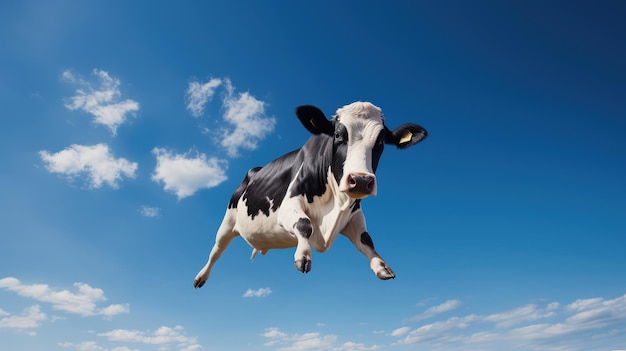 Animal flying cow