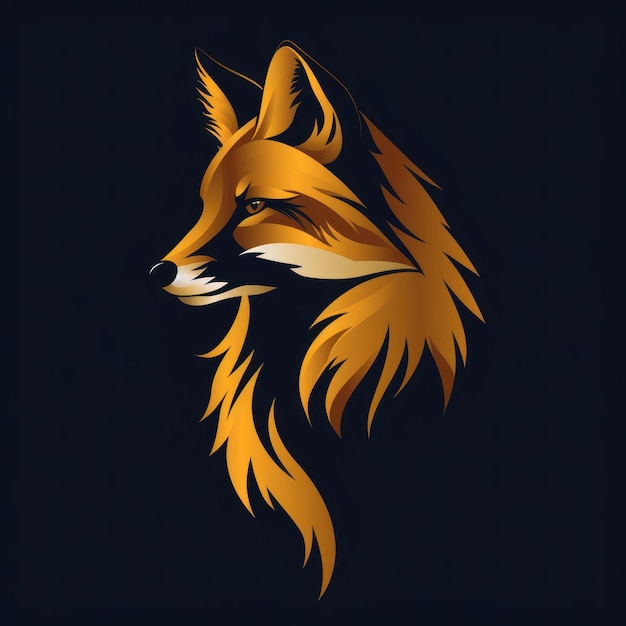 Animal Fox Logo illustratie van een Fox Fox embleem icoon logotypedecal print