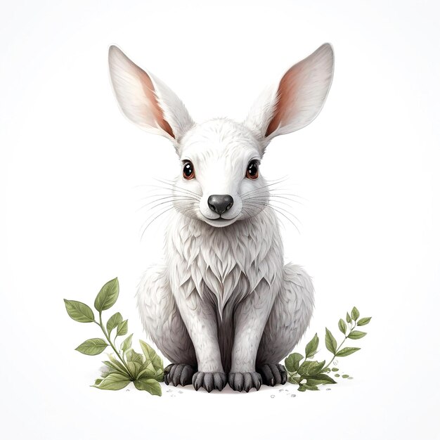 Animal illustrations with white background