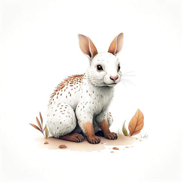 Animal illustrations with white background