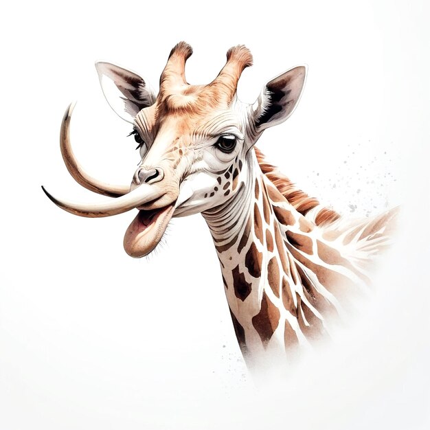 Animal illustrations with white background