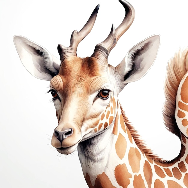 Animal illustrations with white background