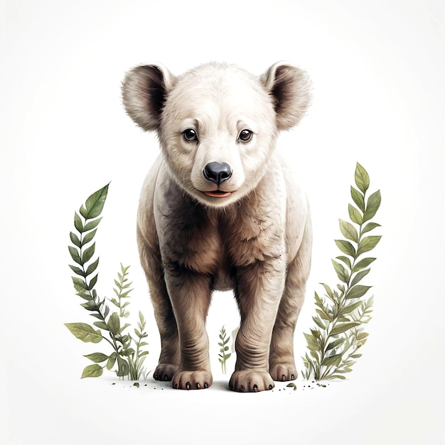 Animal illustrations with white background