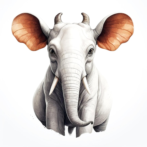 Animal illustrations with white background