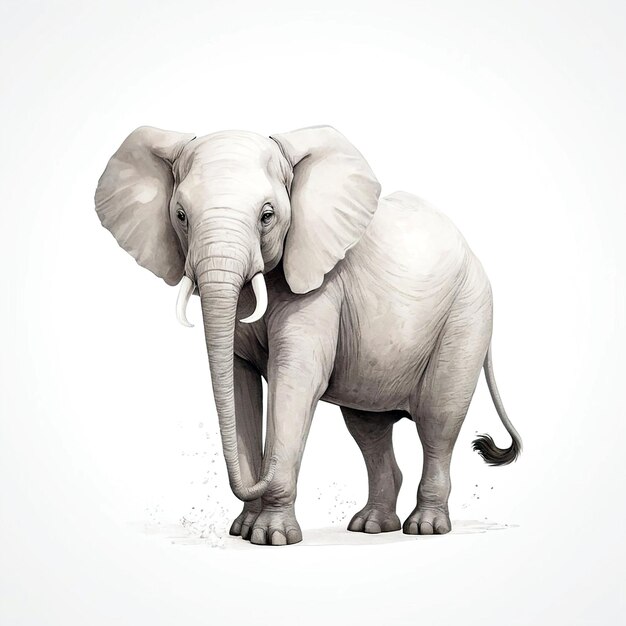 Animal illustrations with white background