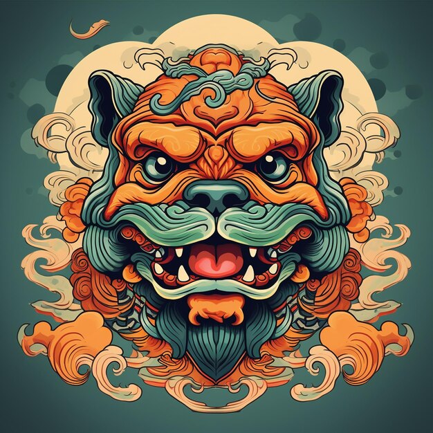 Photo a animal mask illustration