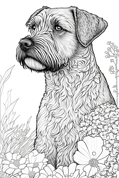 animal outline for cute dog. coloring pages animal