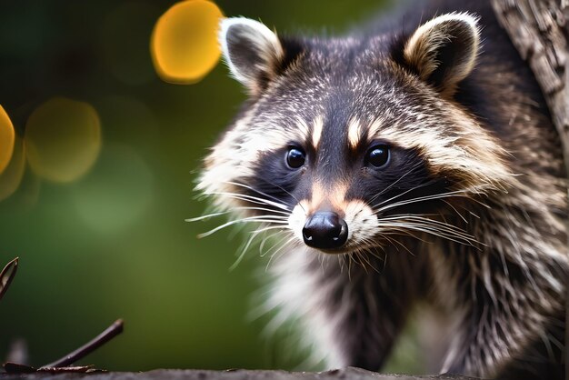 写真 森の中で動物の写真撮影