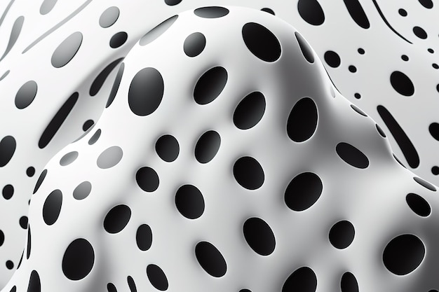 Animal print naadloos patroon met onregelmatige zwarte inktvlekken op een witte achtergrond Dalmatische dier