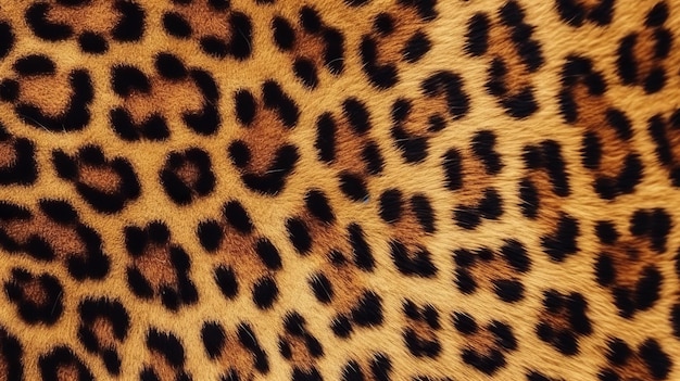 Animal print textile texture Leopard fur background Generative ai