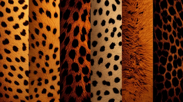 Photo animal print textures background
