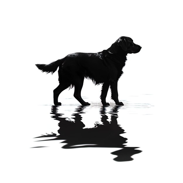 animal silhouette on a white background