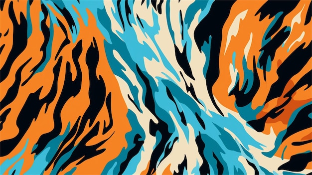 Animal skin tiger texture Abstract background Vector illustration for your design