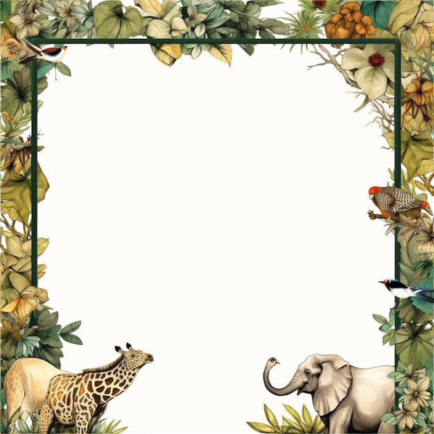 Photo animal themed borders and frames