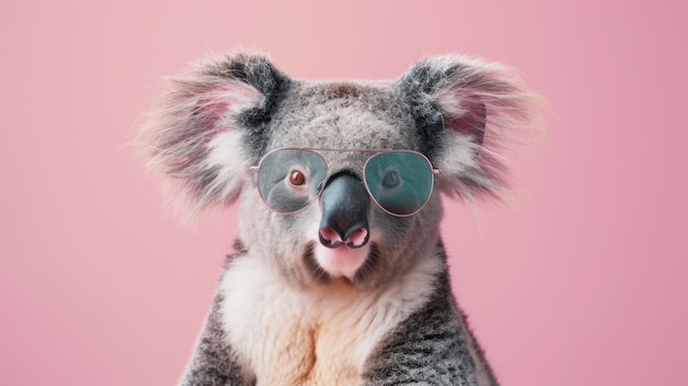 Photo animal wearing sunglasses