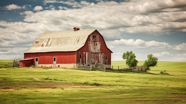 Photo animals barn on farm