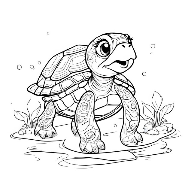 Photo animals illustration coloring page for kids