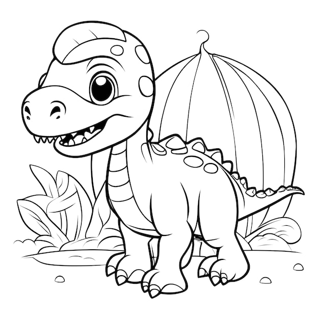 Photo animals illustration coloring page for kids