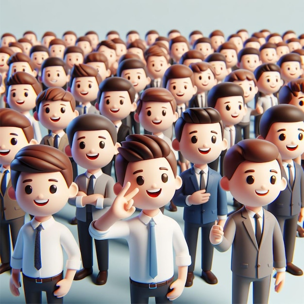 Анимированные 3D-персонажи мужчин