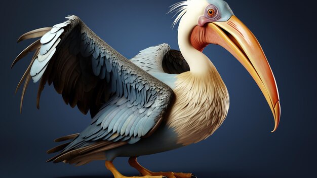 Photo animated cartoon bird