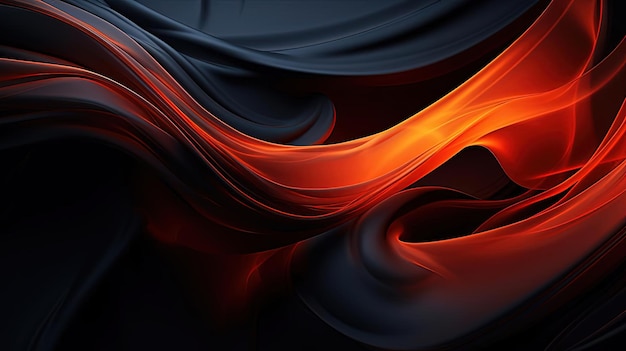 an animated orange and black pattern behind a background