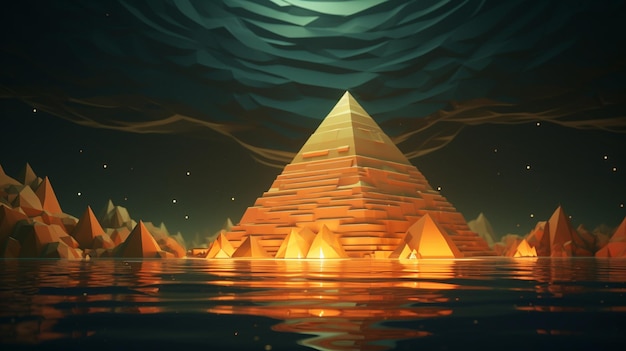 Animatie van de piramide