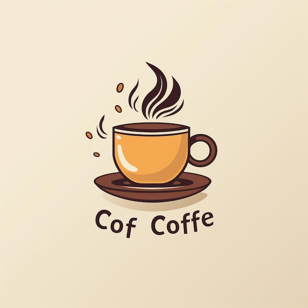 animatie van het koffie-logo