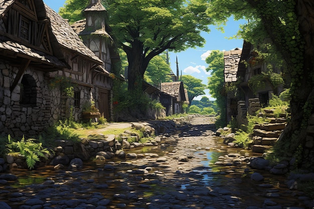 Anime Abandonment Village Serenity
