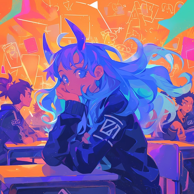 Anime Alien Students First Day High School Vibes