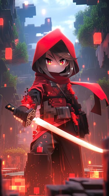 Photo anime anime anime anime with a sword