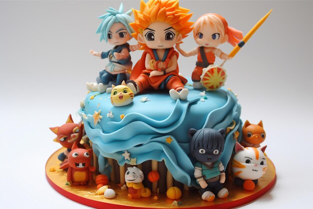 anime baby birthday cake