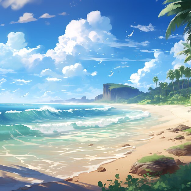 Anime beach