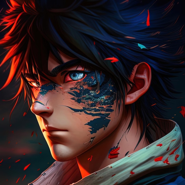 AI Art Generator: Anime profile picture with cool anime boy