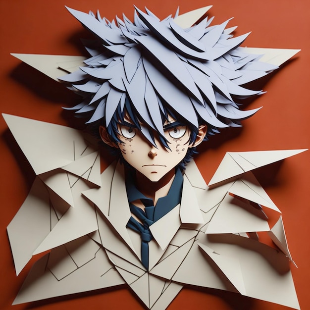 Anime Boy Paper Craft Design