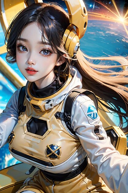 3d render of Mecha robot anime girl AI Generative 30717987 Stock Photo at  Vecteezy