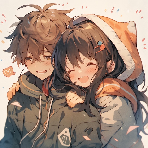 Cute anime couple