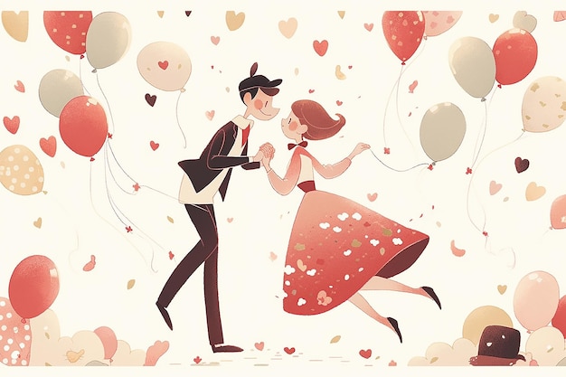 写真 アニメカップル アブストラクトな背景 イラスト バレンタインのロマンチックな背景