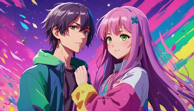 Photo anime couple